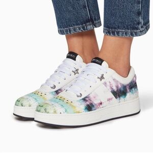 Jimmy Choo Multicolor Tie-Dye Sneakers